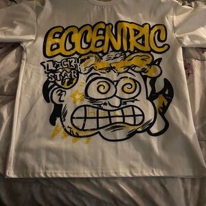 Eccentric Kids Graphic T-Shirt - White and Yellow